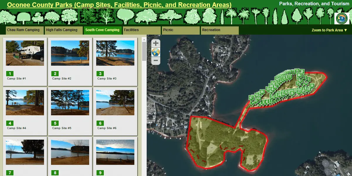 Interactive Park Map